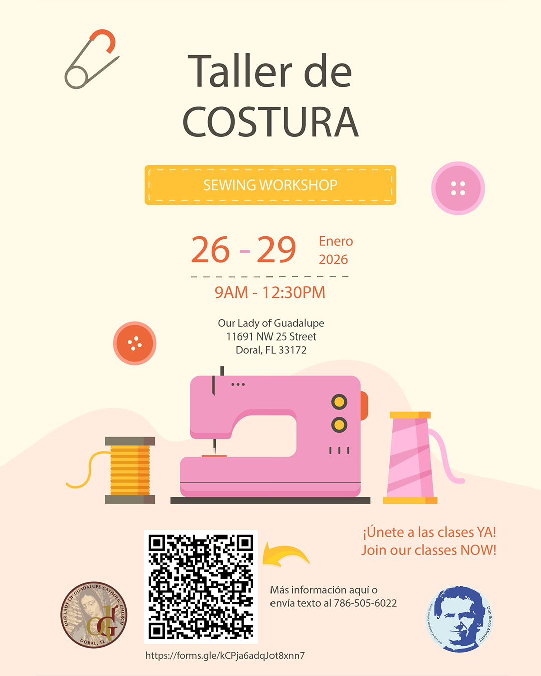 Sewing Workshop / Taller de Costura                                                                                                                                                                                                                                                                         