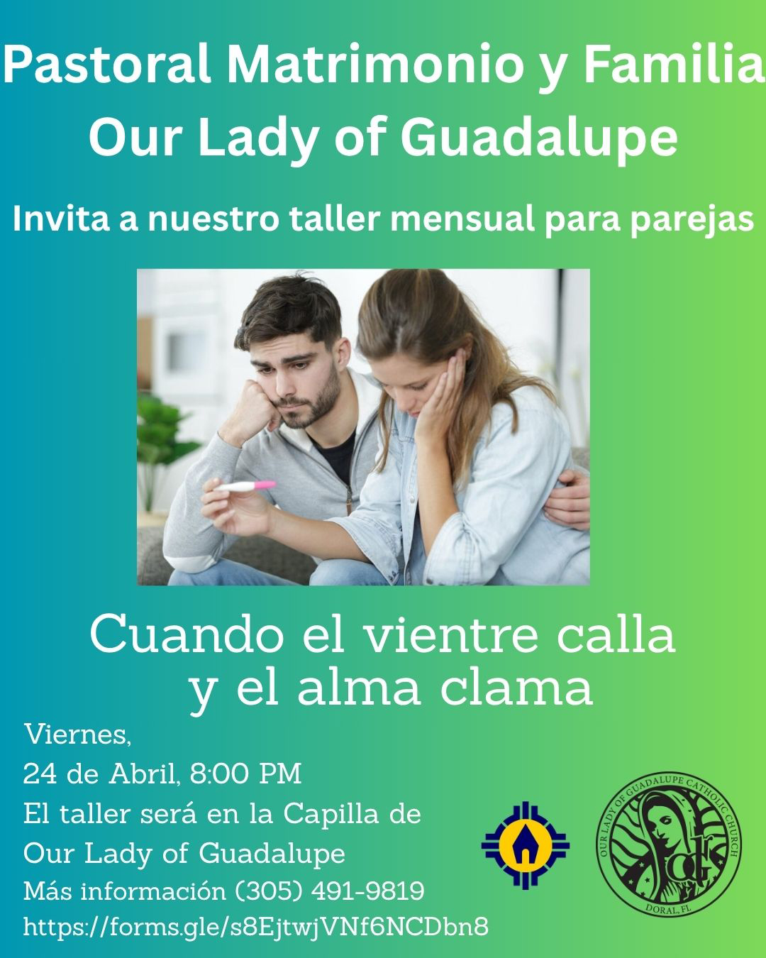 Taller Mensual para Parejas                                                                                                                                                                                                                                                                                 