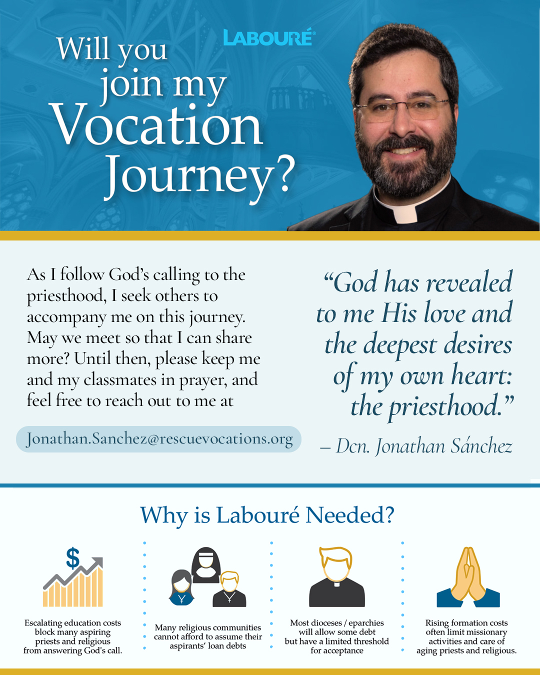 Support Deacon Sánchez Vocation                                                                                                                                                                                                                                                                            
