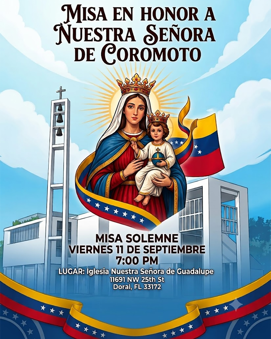 Misa en honor a Nuestra Señora de Coromoto                                                                                                                                                                                                                                                                 